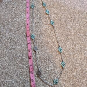 Elegant Silver and Turquoise Necklace